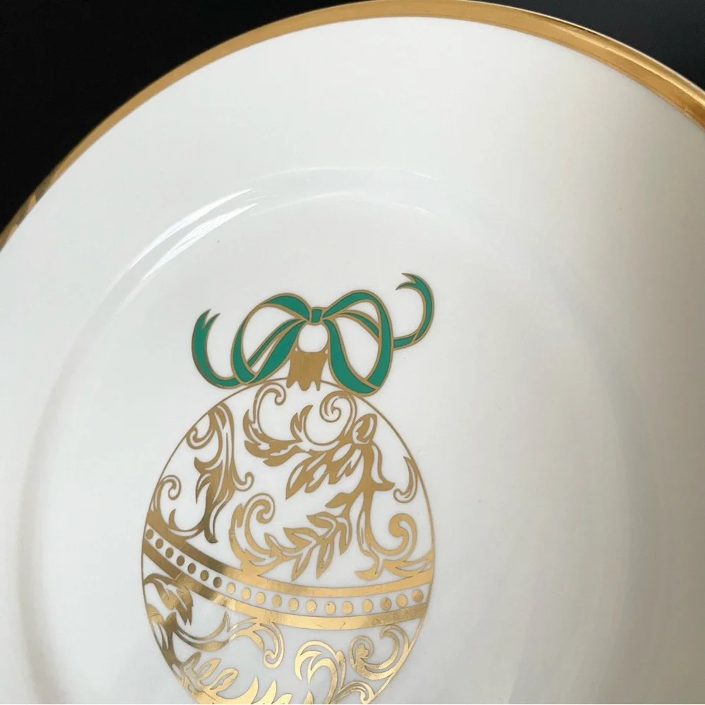SET of 6 Gold Ornament Plates by Pier 1